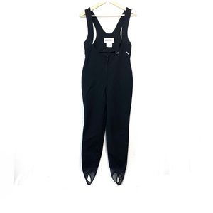 🔥SOLD 🔥Obermeyer Vintage One Piece Ski Suit Black Overall Jumper Womens Size 8